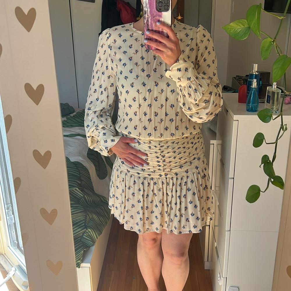 ZADIG ET VOLTAIRE cinched dress M, but fit small perfect condition